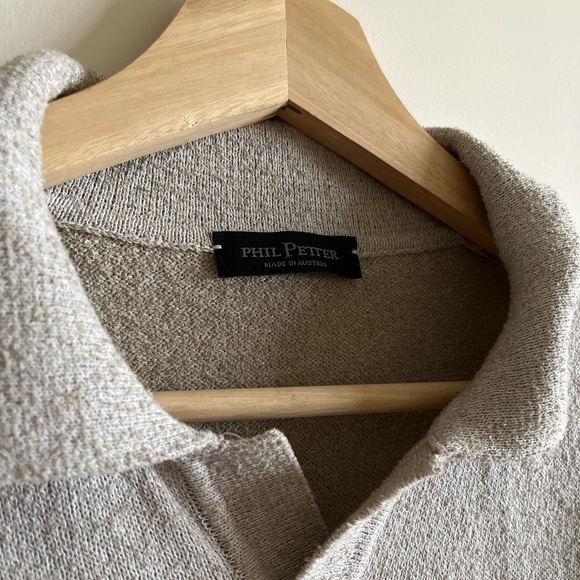 Phil Petter Australia Knit Collared Sweater Short-Sleeve Shirt - Picture 2 of 11